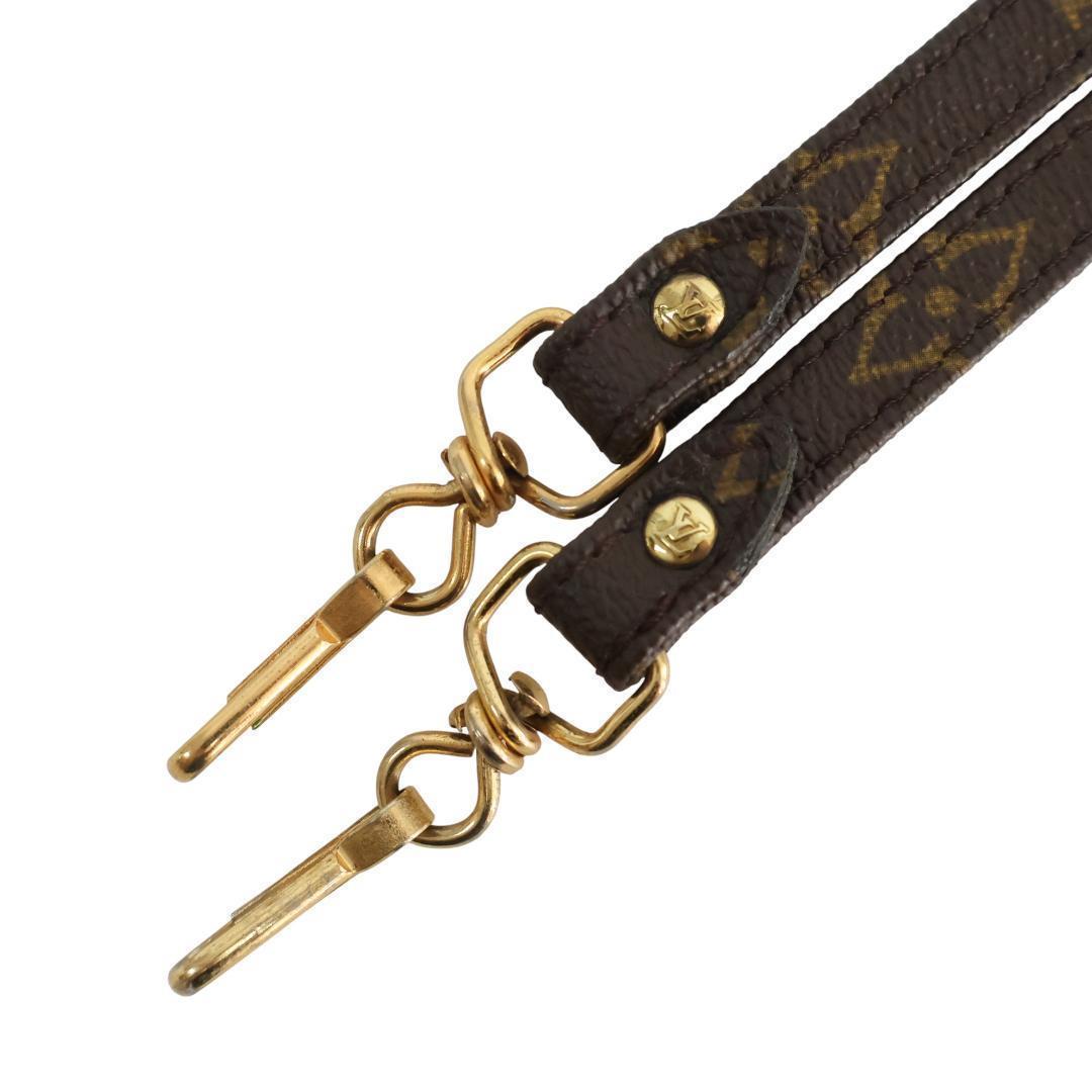 美品 ルイヴィトン モノグラム ショルダーストラップ ブラウン 旧金具