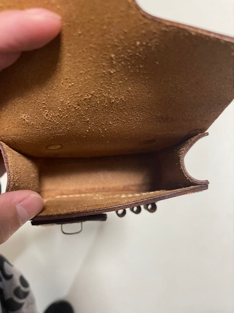 herz ヘルツ ゴルフポーチ ラウンドポーチ レザー ポーチ　本革