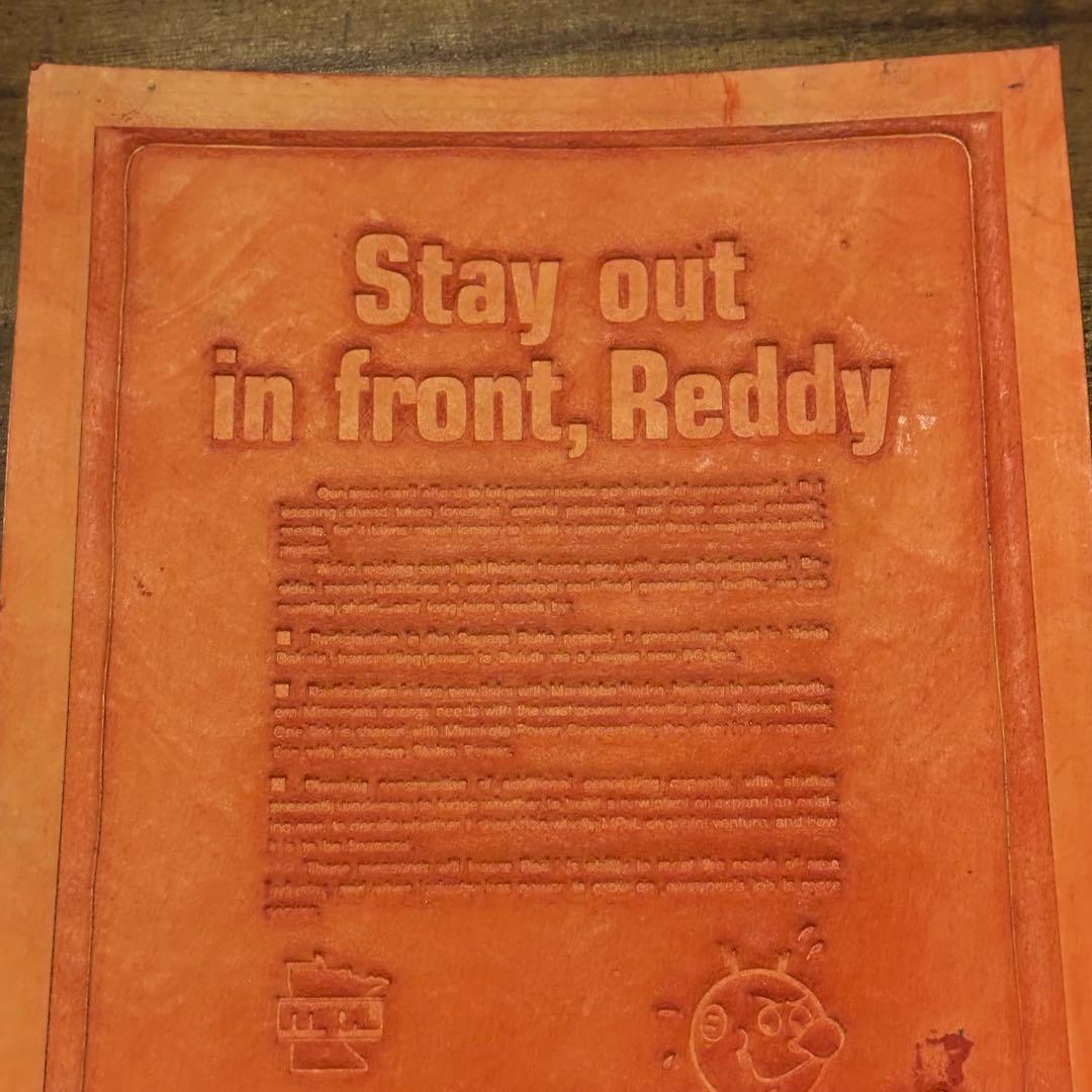 USA VINTAGE Reddy Kilowatt PAPER MOLD ③