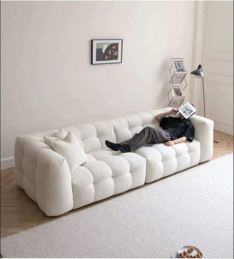 ホワイトクッションソファ 2人掛け・3人掛け