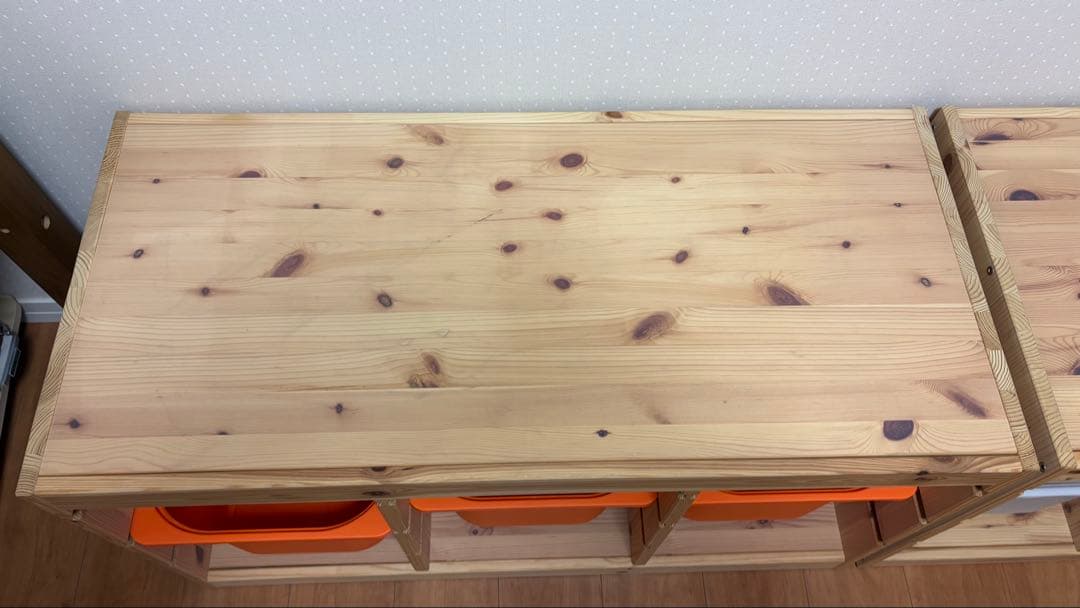 【さむすんさん専用】IKEA トロファスト ２個セット　木製おもちゃ箱・収納棚