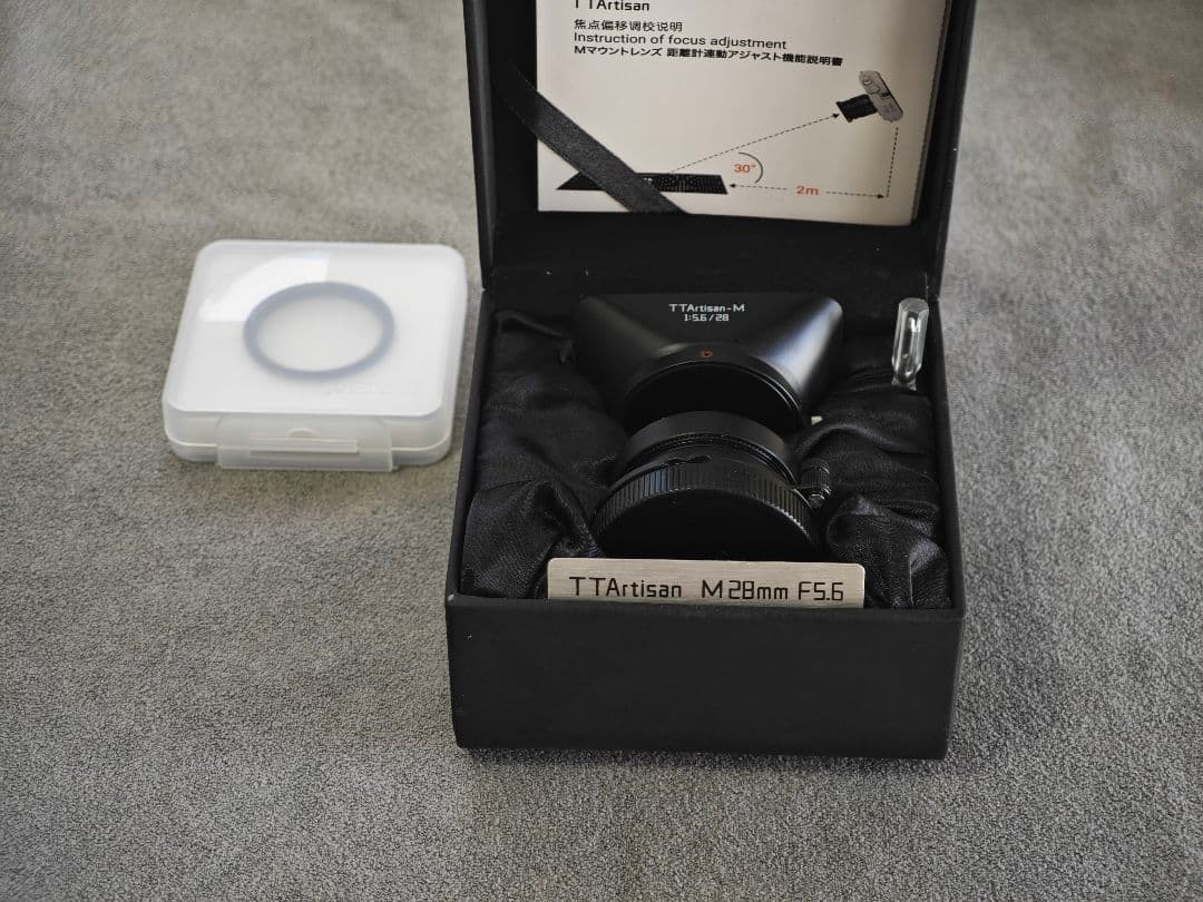 新品同様 TTArtisan 28mm F5.6 ライカM　ブラックペイント