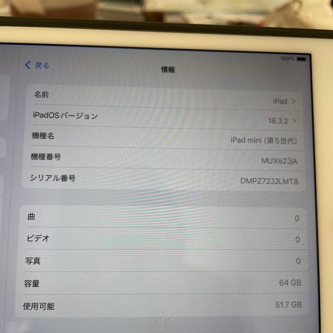 iPad mini（第5世代）A2124 Apple Pencil + カバー付