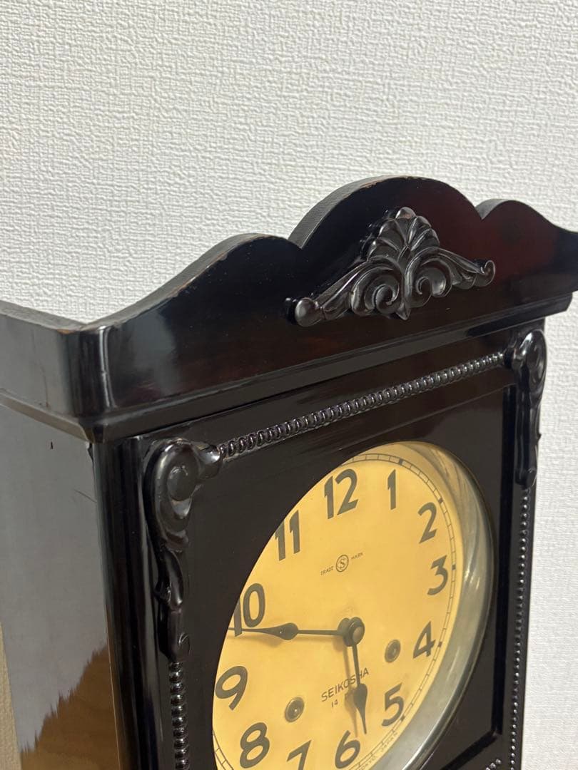 SEIKOSHA精工舎　振り子時計　ゼンマイ掛け時計柱時計　ボンボン時計古時計