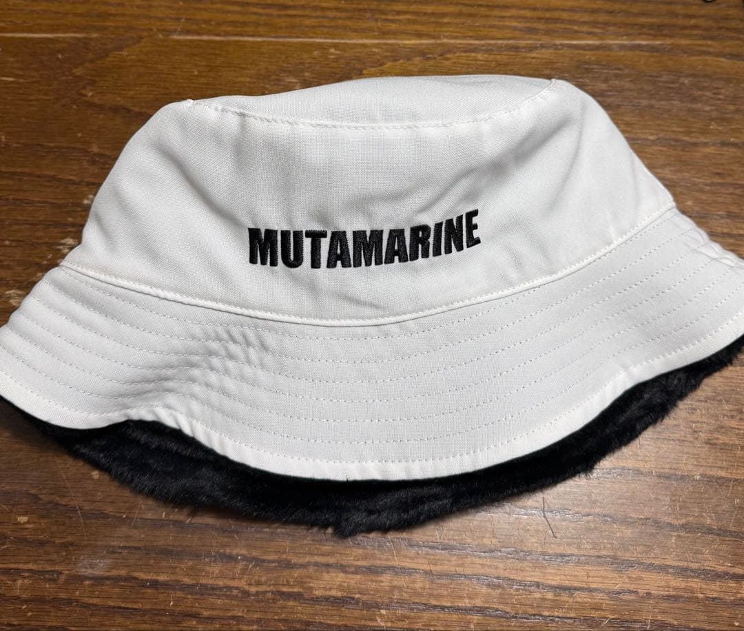 ムータマリン　MUTA MARINE バケットハット　帽子　　白　ゴルフ