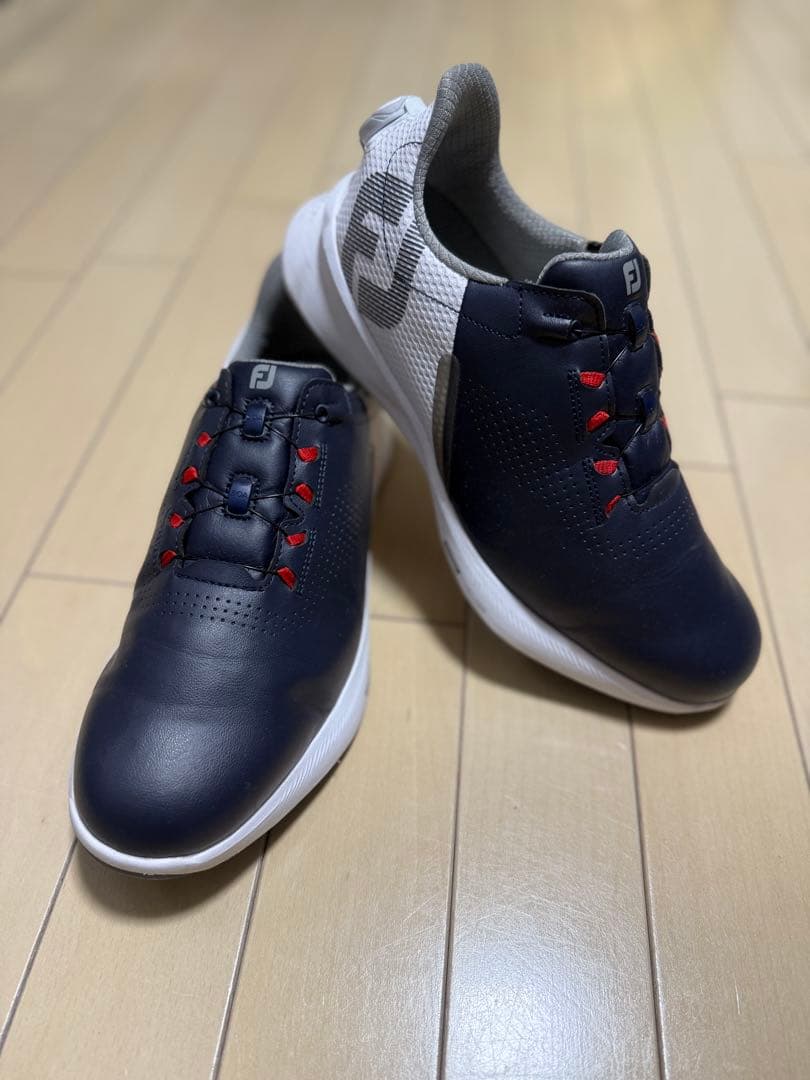 【1回使用】26cm FootJoy ゴルフシューズ BOAフィット ネイビー