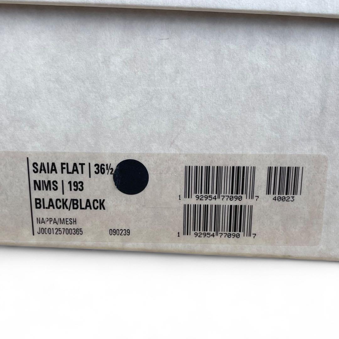 美品　ジミーチュウ　SAIA FLAT フラットシューズ レザー　メッシュ