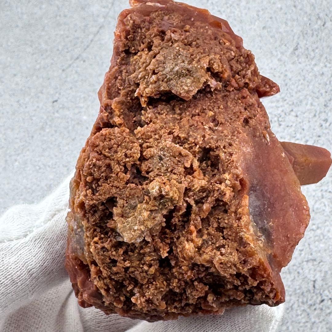 G-58マダガスカル産 赤水晶 クラスター 天然石　レッドクォーツ 希少原石