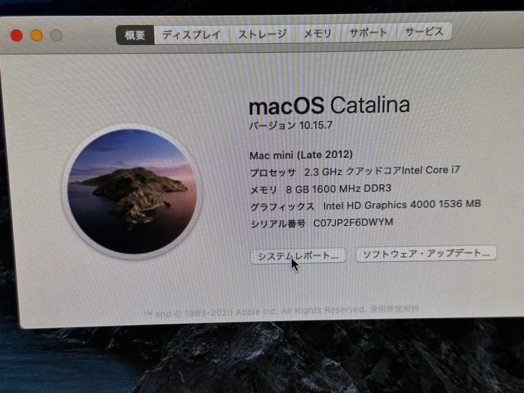 Apple Mac mini シルバー 2012later