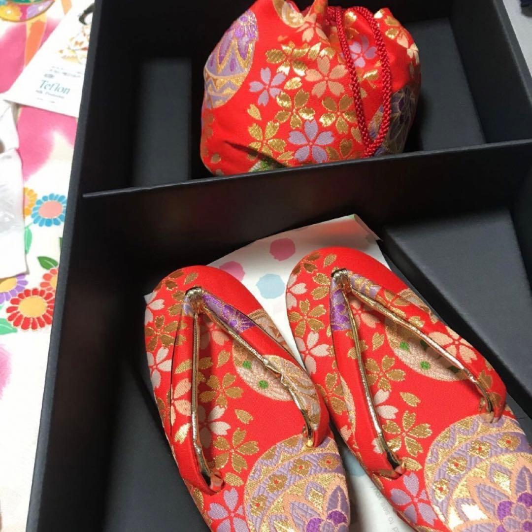 七五三　女の子　3歳　着物　カバン　草履　長襦袢セット　日本製　テフロン加工済み