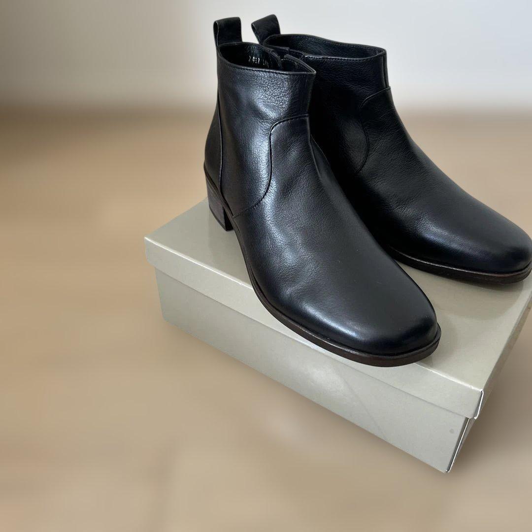 マーガレットハウエルアイデアショートブーツ24.5㎝ブラック