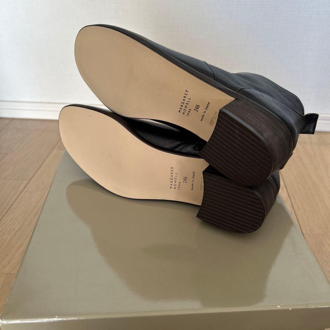 マーガレットハウエルアイデアショートブーツ24.5㎝ブラック