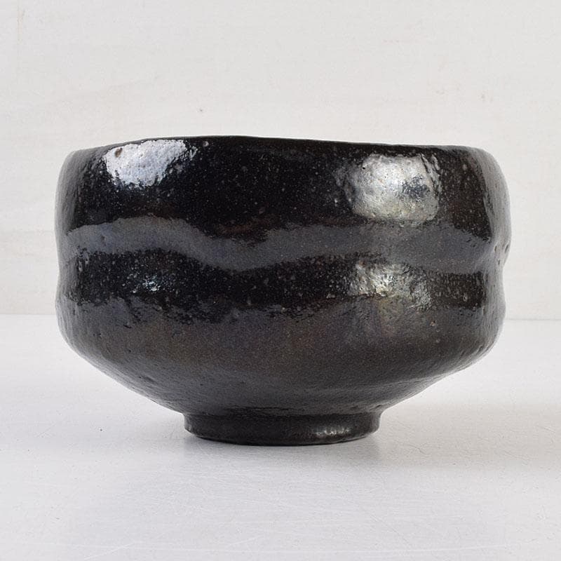 茶道具　楽吉左衛門　黒楽茶碗　共箱　M　R9210