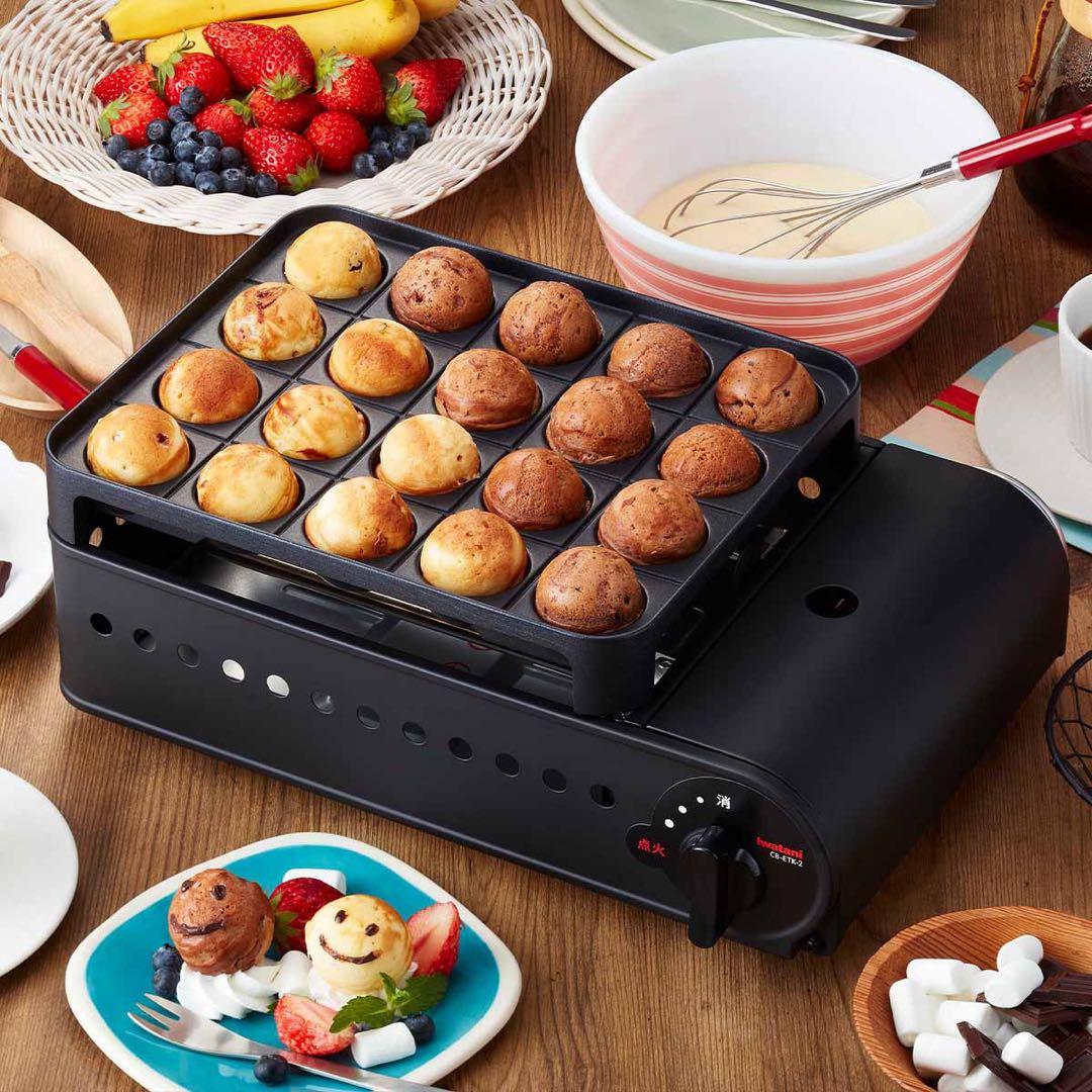 【新品未開封】たこ焼き器 ガス式(カセットガス3本付き)