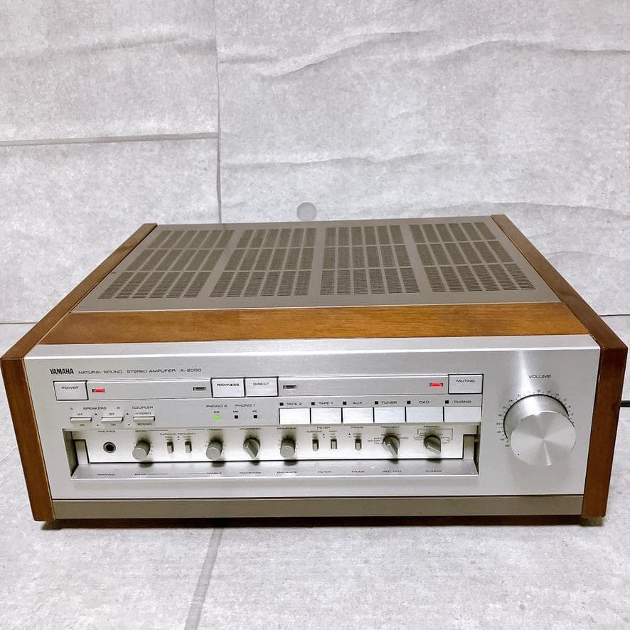 【極美品】YAMAHA プリメインアンプ A-2000 木目 名機 動作品