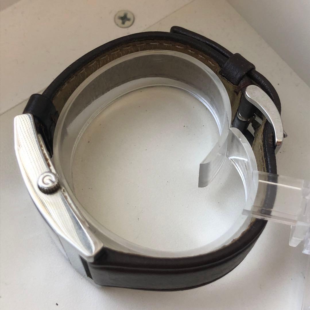 GUCCI 7700M 電池新品　アナログ時計 レザーベルト