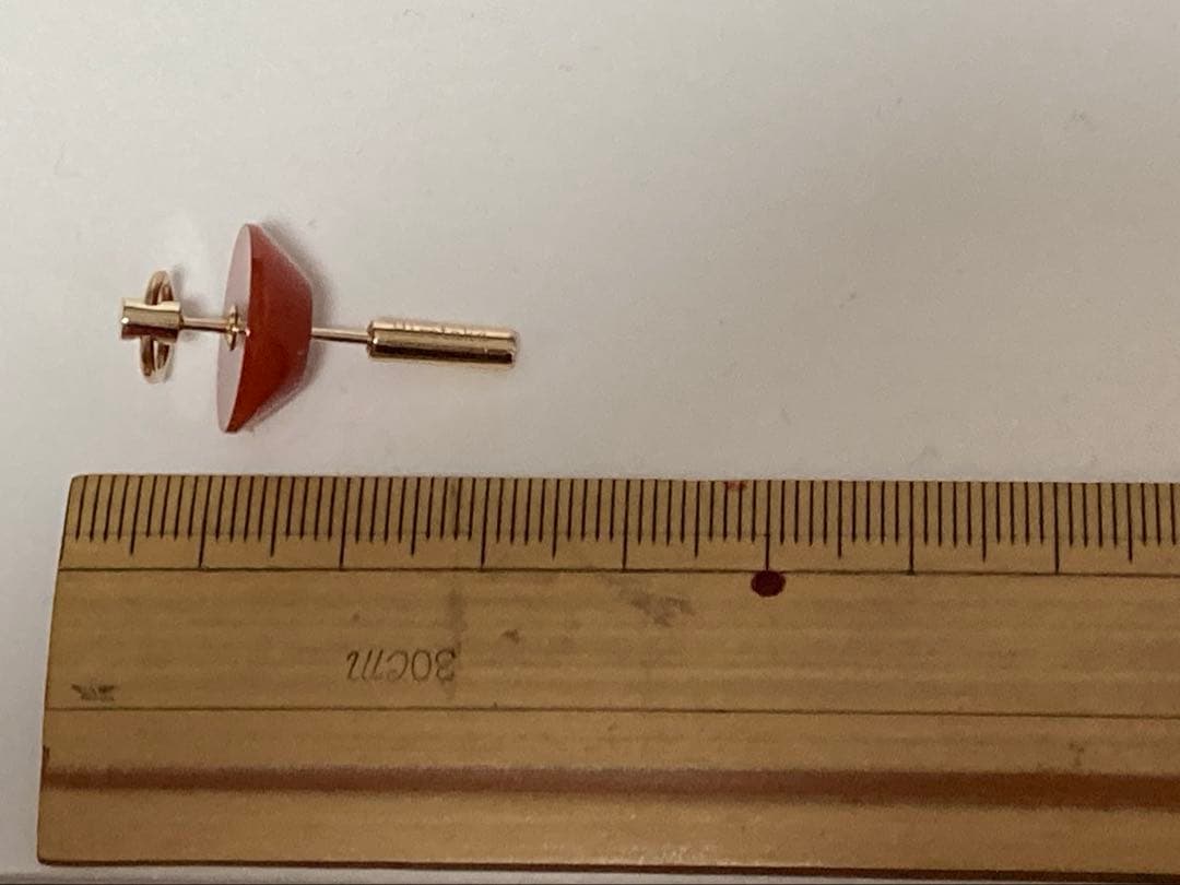 美品　hirotaka ヒロタカ　スピアドアノッカー ピアス S /カーネリアン