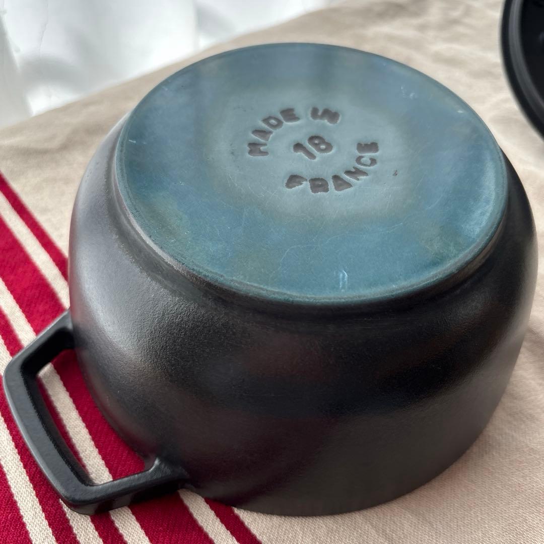 の*ん様 Staub ストウブ Wa-NABE (ワナベ) 18cm鍋 ブラック