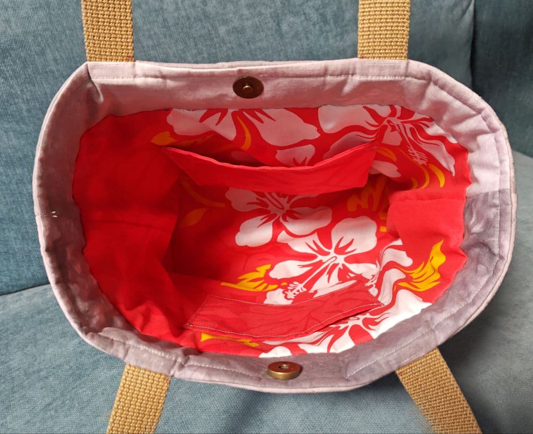 ハンドメイド ハワイアンキルトバッグ