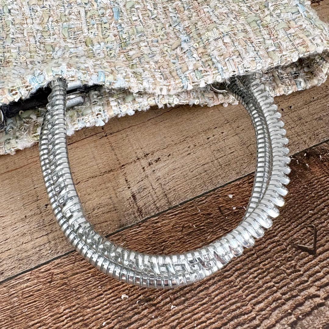 アンテプリマミスト ワイヤーツイード スモール ベージュ ハンドバッグ