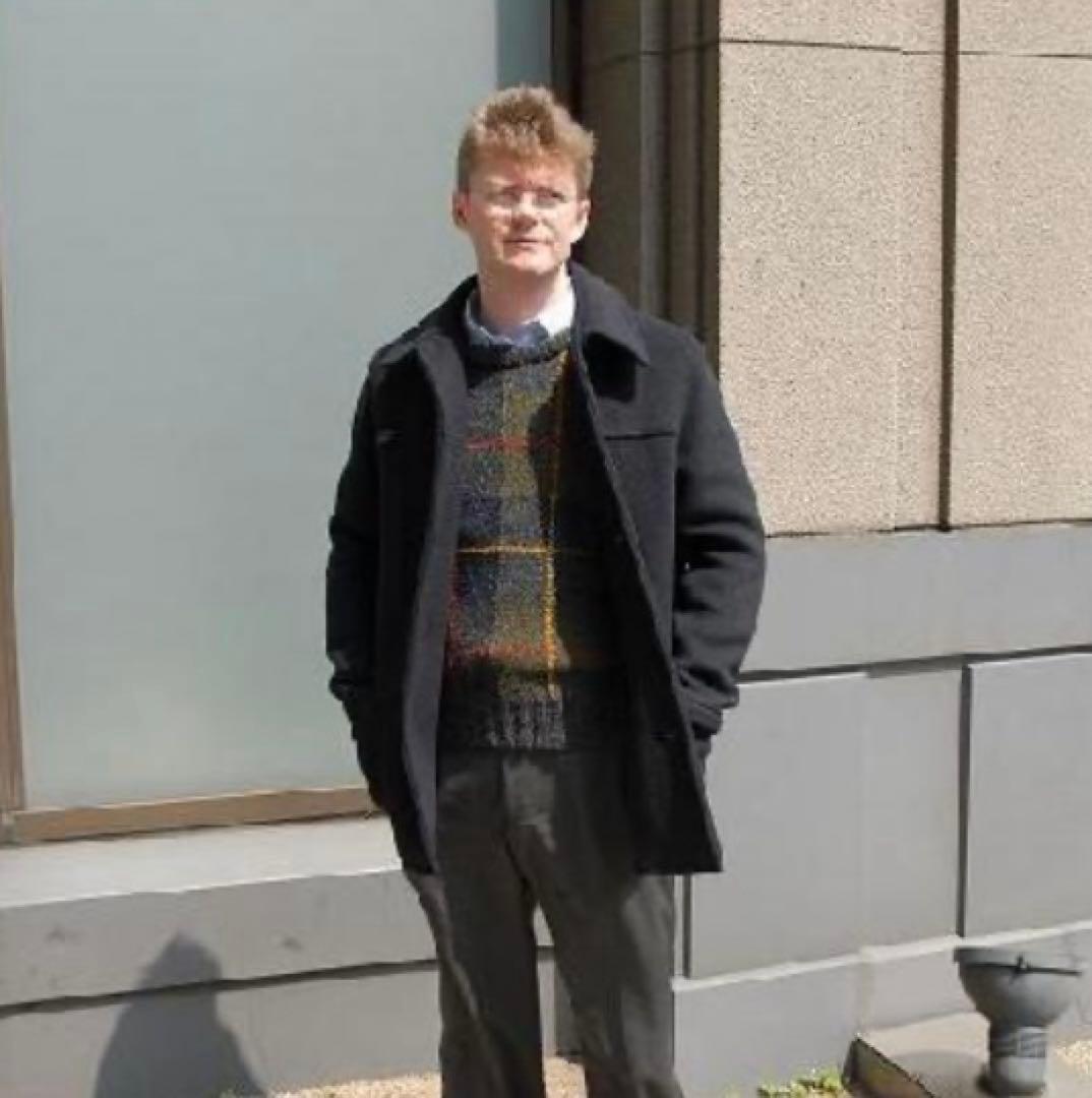 ＊美品＊ロンドントラディション ハーフコート ネイビー L