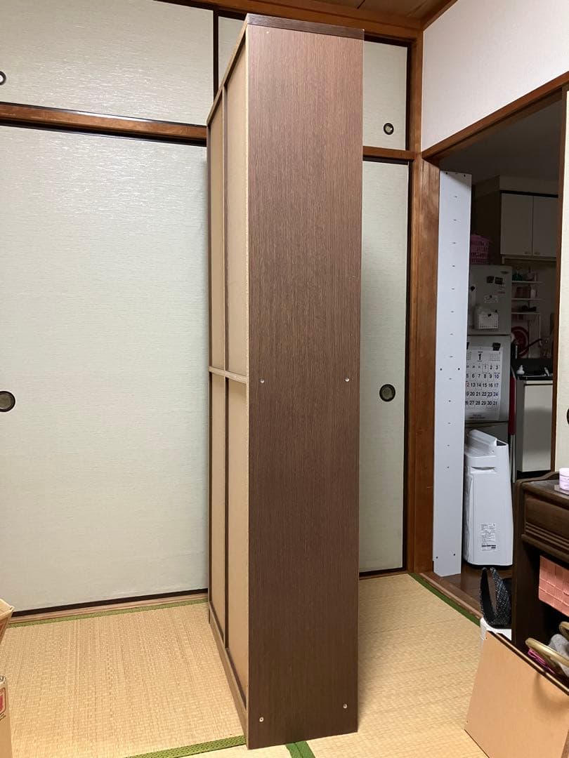 ブラウンの本棚 14棚収納