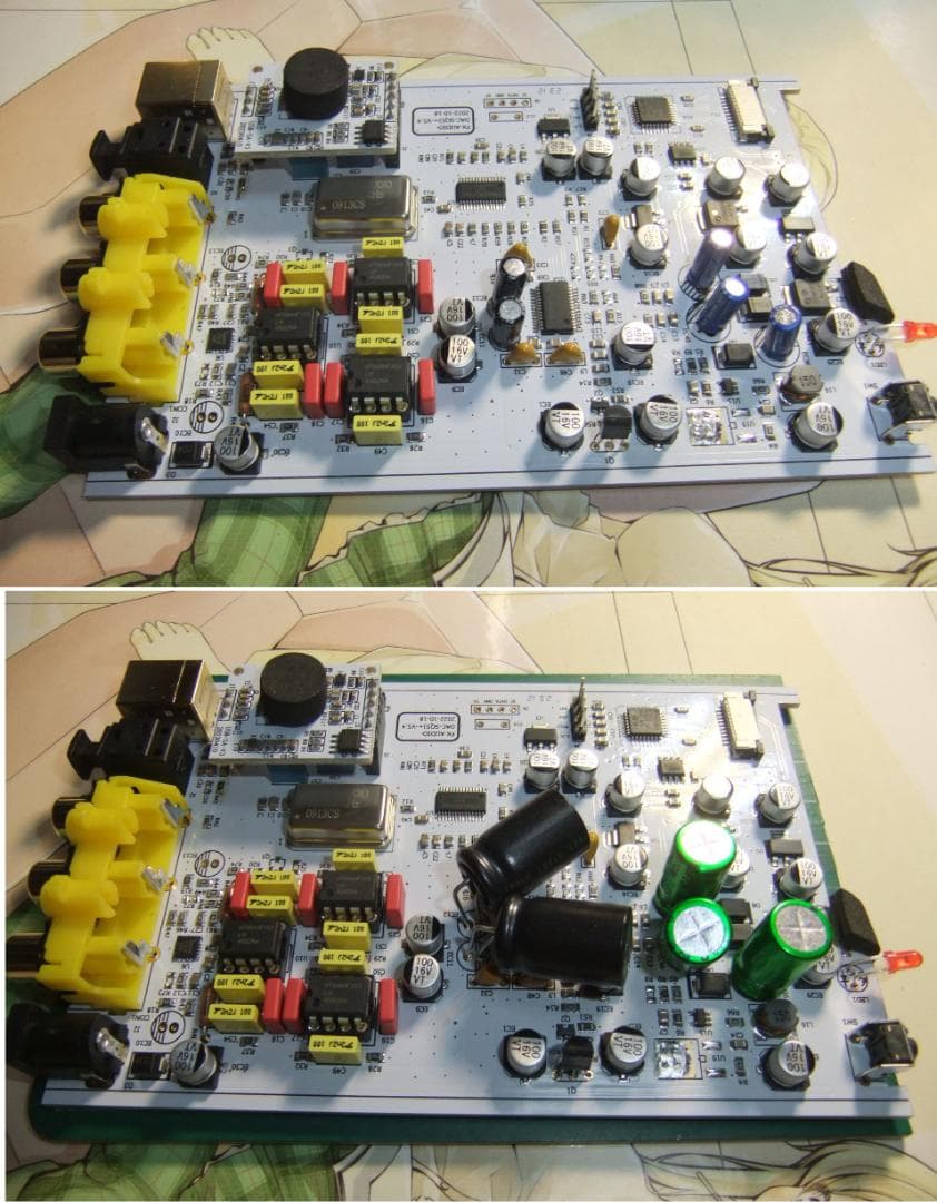 FX-AUDIO「DAC-SQ5J+（改）」黒。追加オペアンプ。その他多数