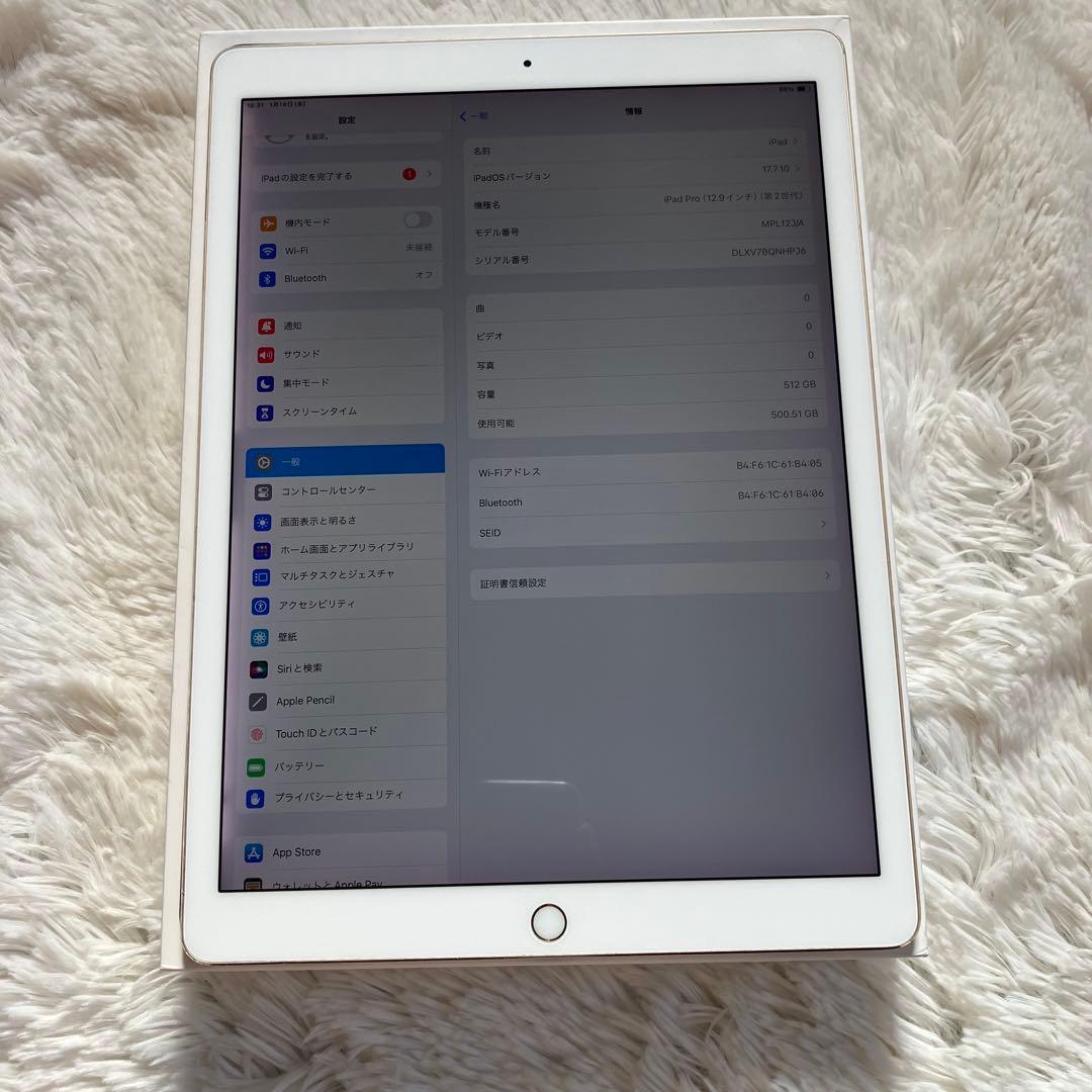 【完動品】iPad Pro 12.9 512GB 【すぐ発送】【付属品】