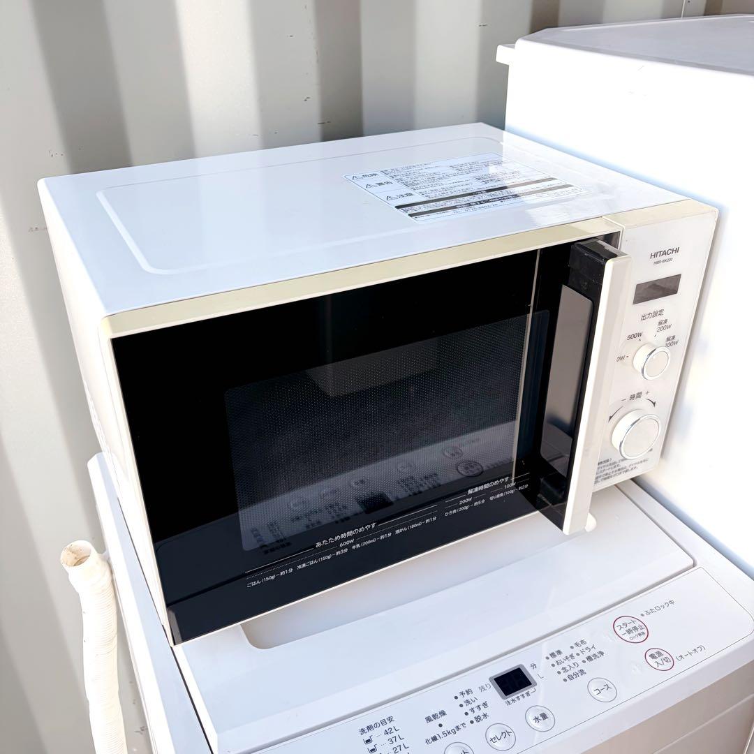 運搬取付無料！ホワイト純正無印・三菱・日立3点セット！完動超美品！一人暮らしに！