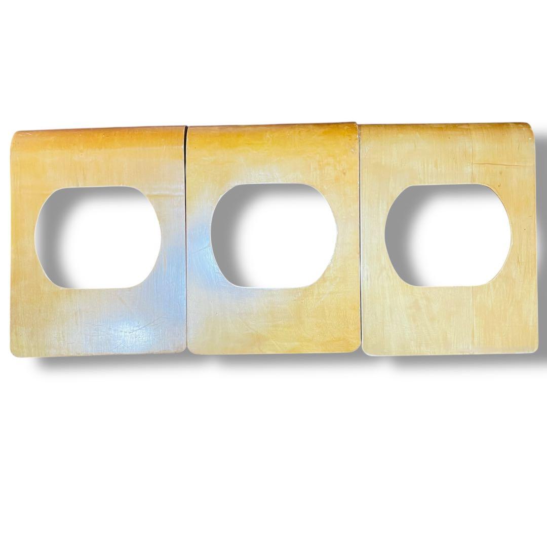 石橋6脚セット✨️木製座椅子　曲げ座椅子　和座椅子 ナチュラル 　旅館座椅子