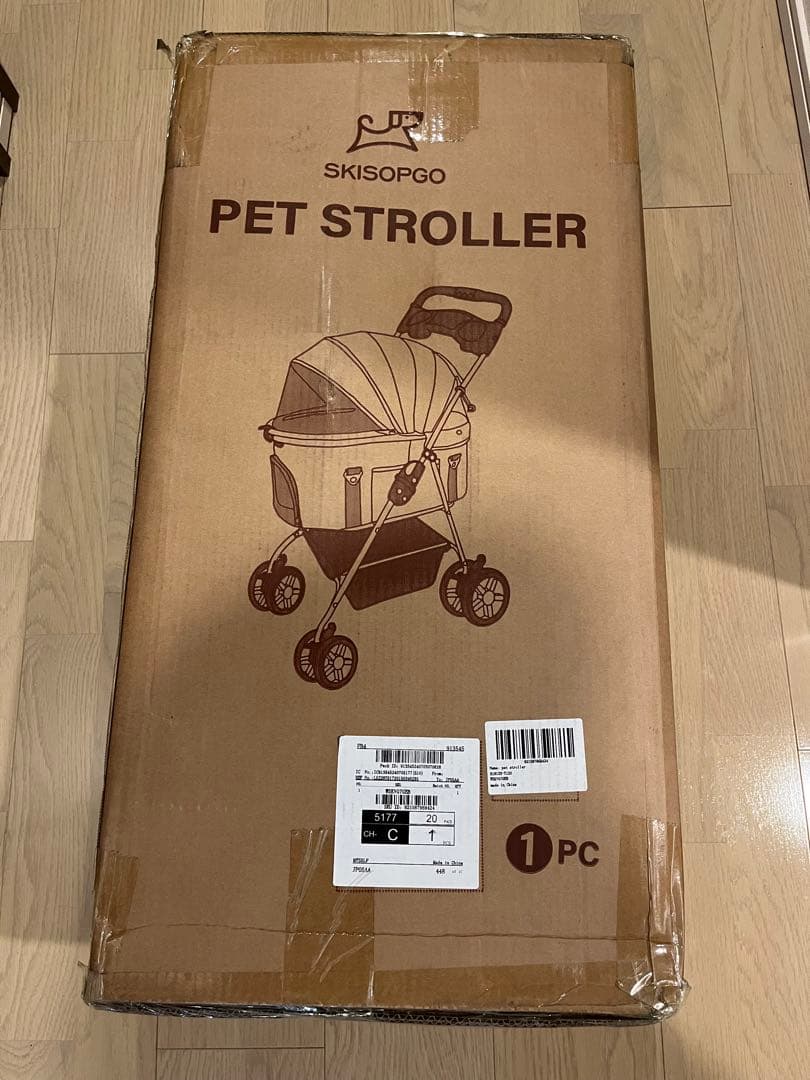 大特価❤️ペットカート 犬用ベビーカー 犬猫兼用 軽量 コンパクト 取り外し可