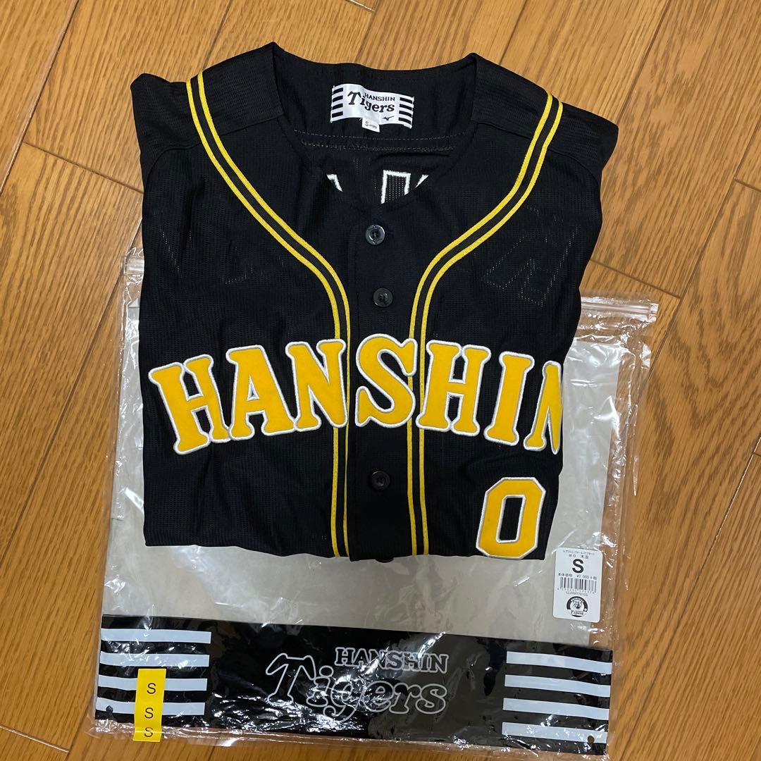 阪神タイガース　木浪聖也　ビジターユニフォーム　黒　sサイズ