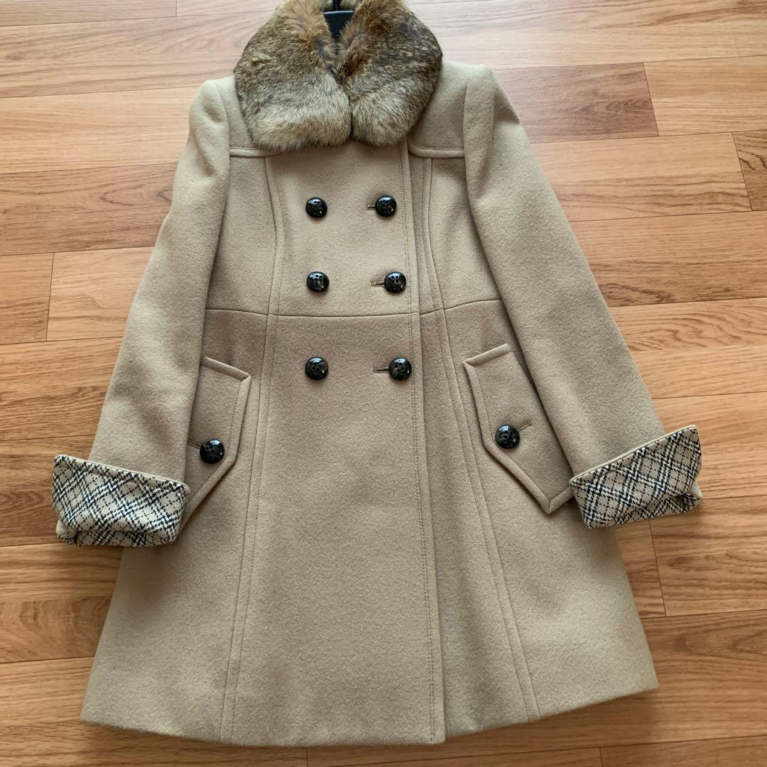 バーバリーブルーレーベルハーフコート