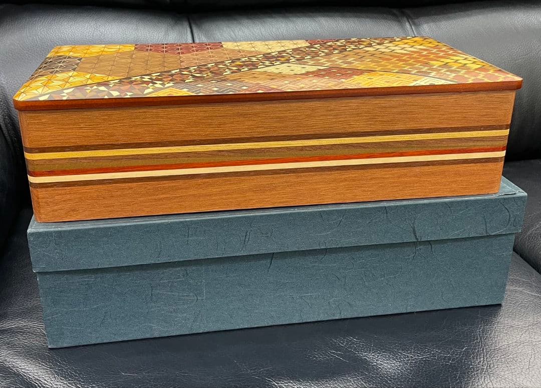 箱根寄せ木細工 寄木細工 つゆき 宝石箱 アクセサリー箱 未使用品