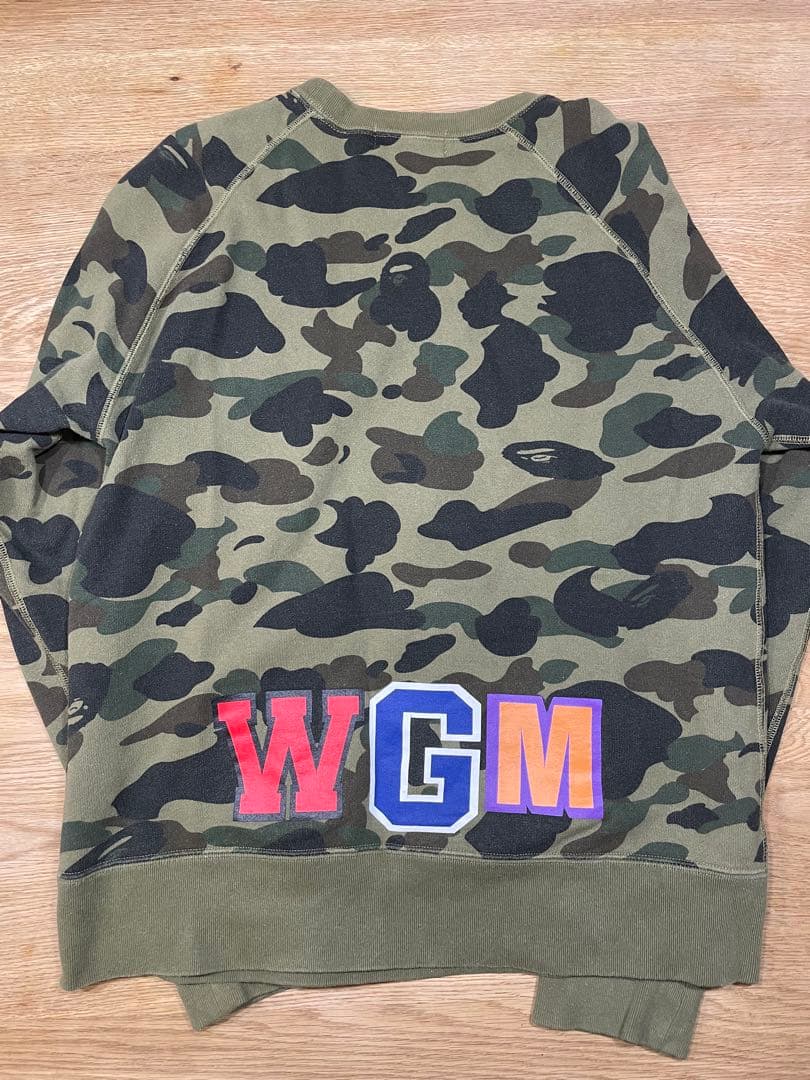 A Bathing Ape カモフラージュ シャーク　スウェット M 裏起毛