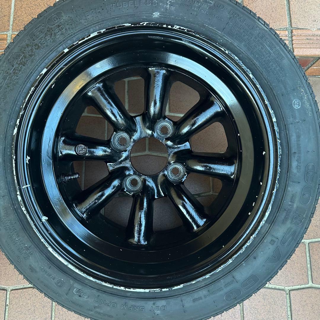 ①【当時物】RSワタナベ 14インチ 8.5J Rタイプ2本セット