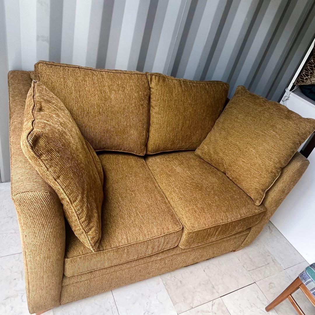 取付無料！ドレクセルヘリテイジ アメリカ ラウンジ ファブリック2Pソファ✨