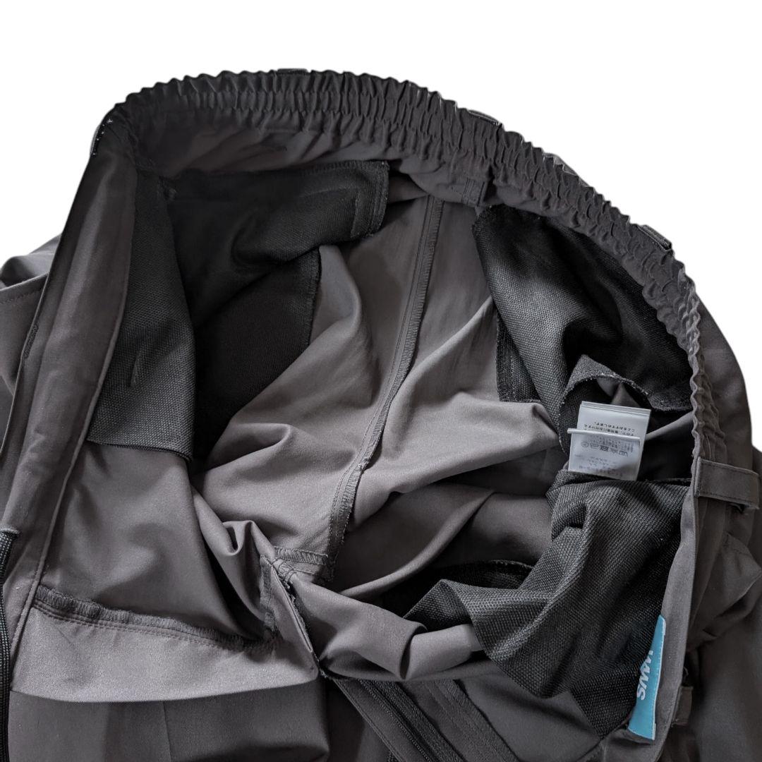 WWS ワークウェアスーツ セットアップ ストレッチ XL 上下 グレー 撥水