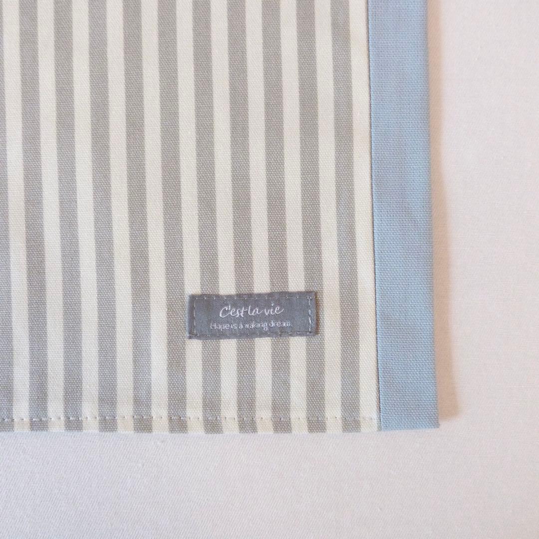 ハンドメイド　ストライプとカラーオックスのランチョンマット　5枚セット