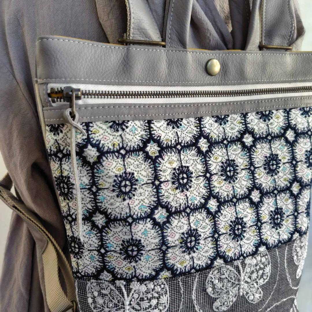 さかうさ様/フォレストウェーブ×アネモネ　フォレストウィング/牛革A4トート