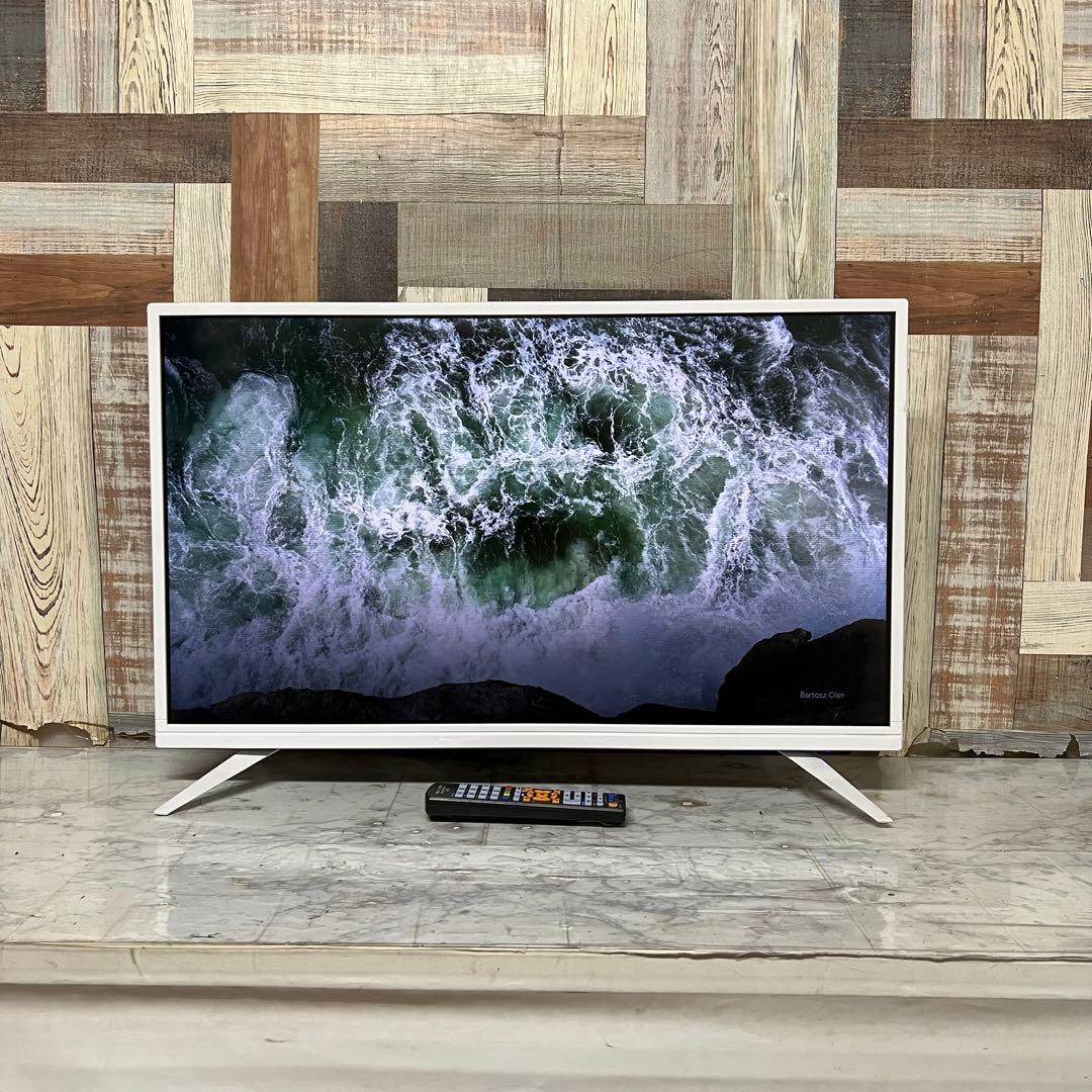 即日受渡❣️全国送料込アマダナホワイトデザイン32V型液晶地上D・BSCSテレビ