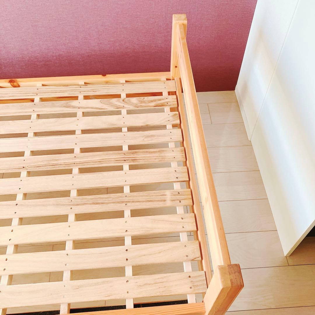 11/22迄出品　無印良品　MUJI シングルベッド　フレーム　木製　パイン材