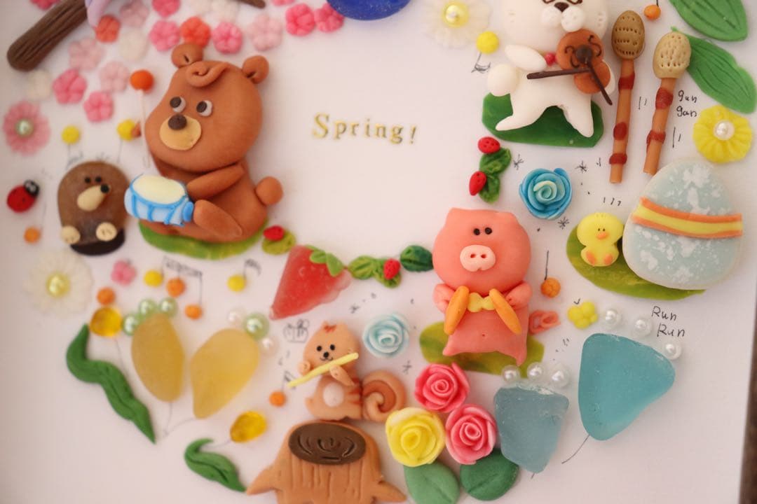 【お花の中で演奏会】シーグラスアート　オーク