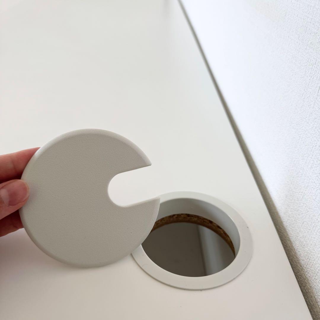 IKEA MICKE デスク ホワイト 幅105cm 引き出し付き