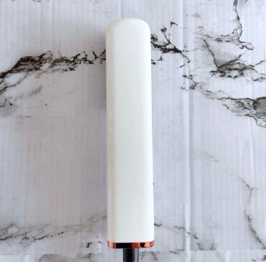 マイナスイオンストレートブラシ ヘアアイロン ホワイト WHITE