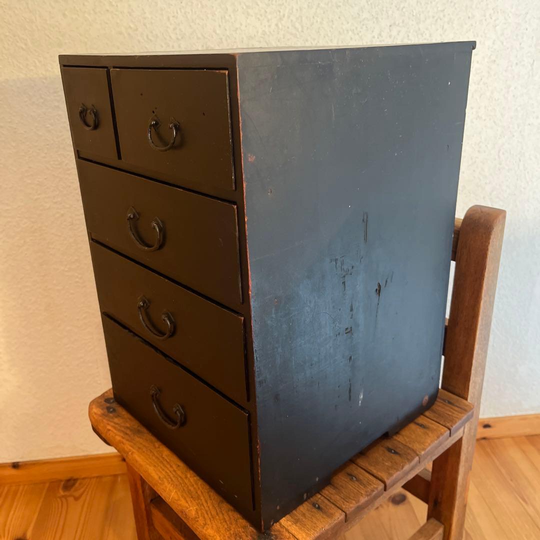 戦前期 アンティーク レトロ ヴィンテージ 時代箪笥 引き出し 小物入れ