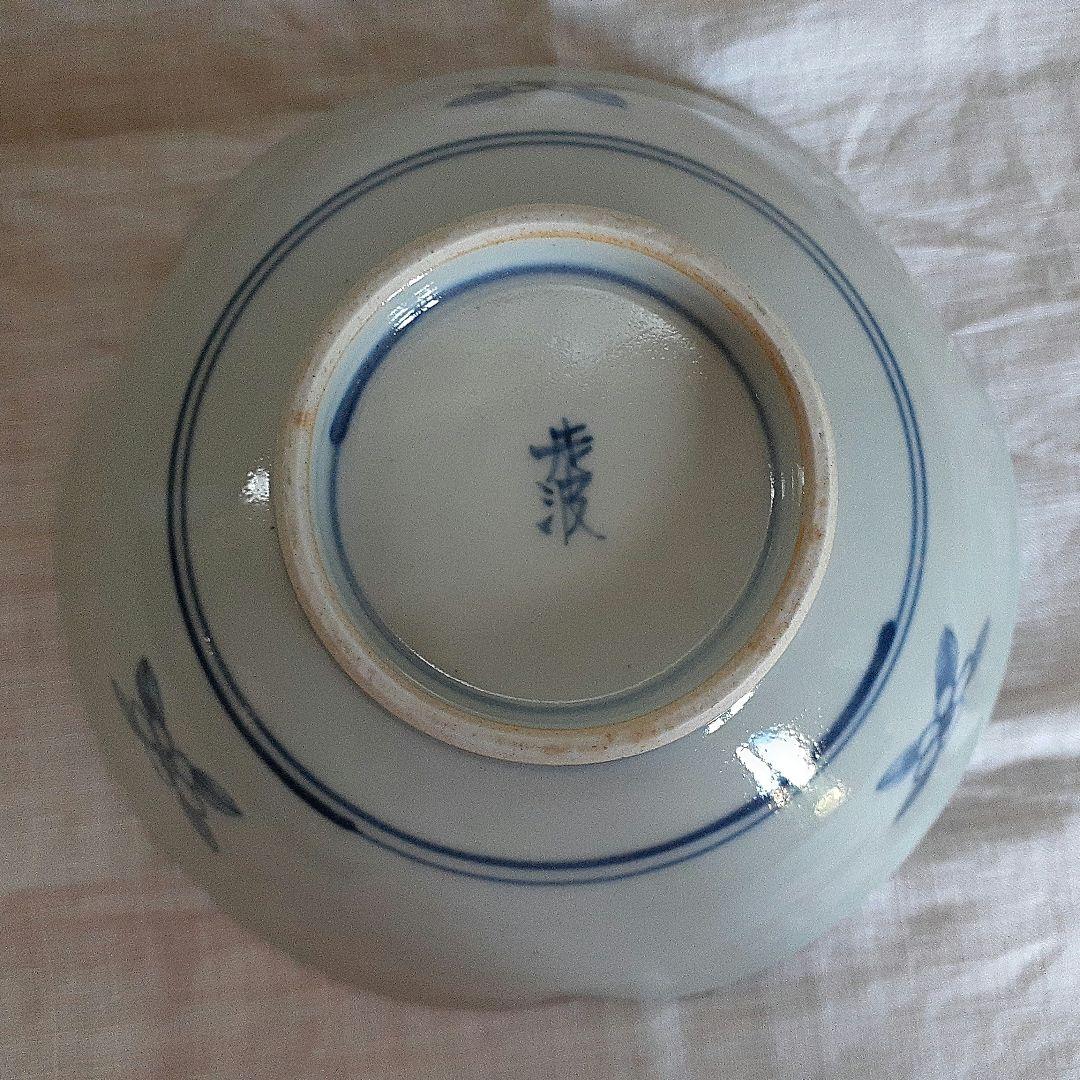 佐藤走波 六代 花柄の浅型ボウル