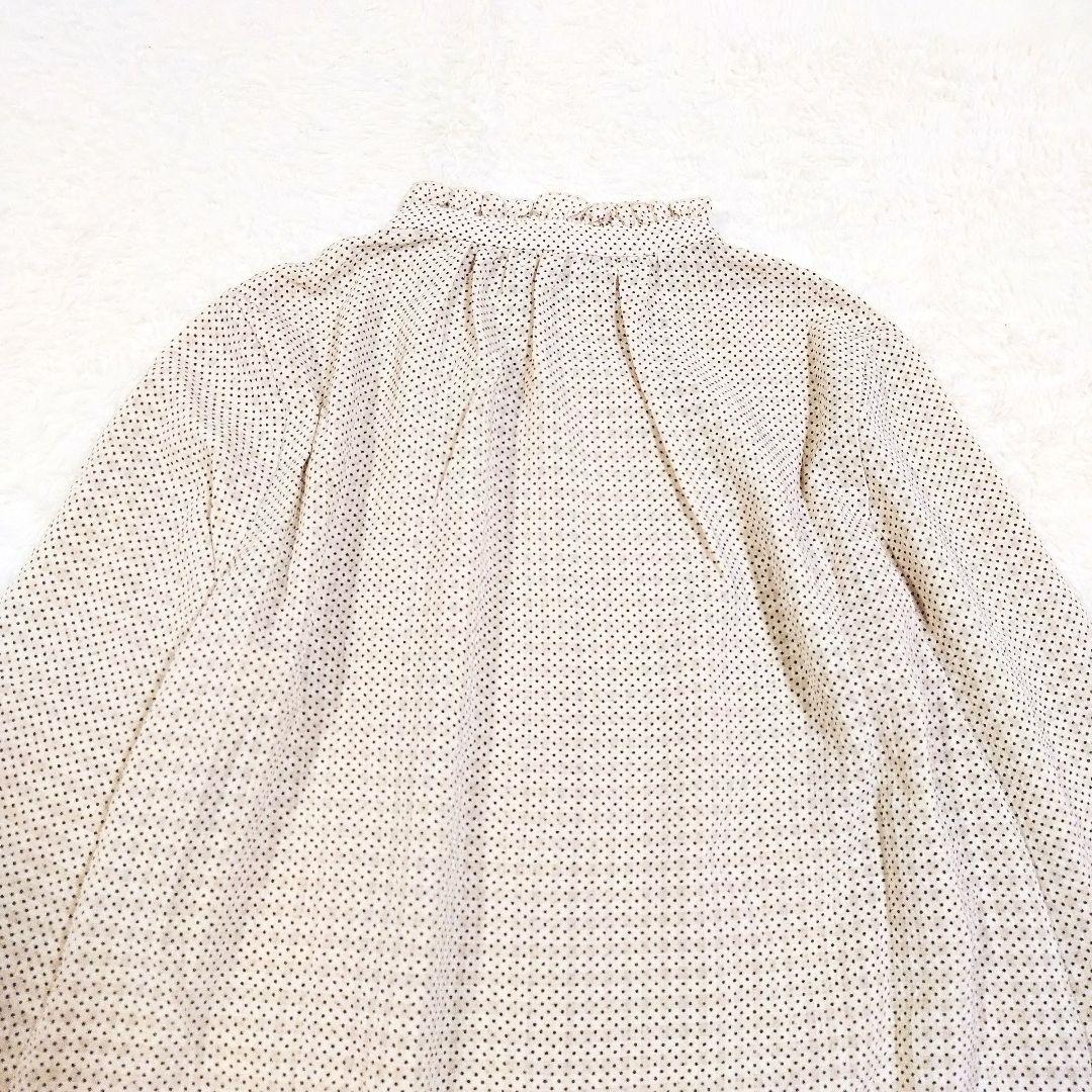 イエナラブクール ドット柄 フリル サッカー ブラウス 近年モデル 日本製