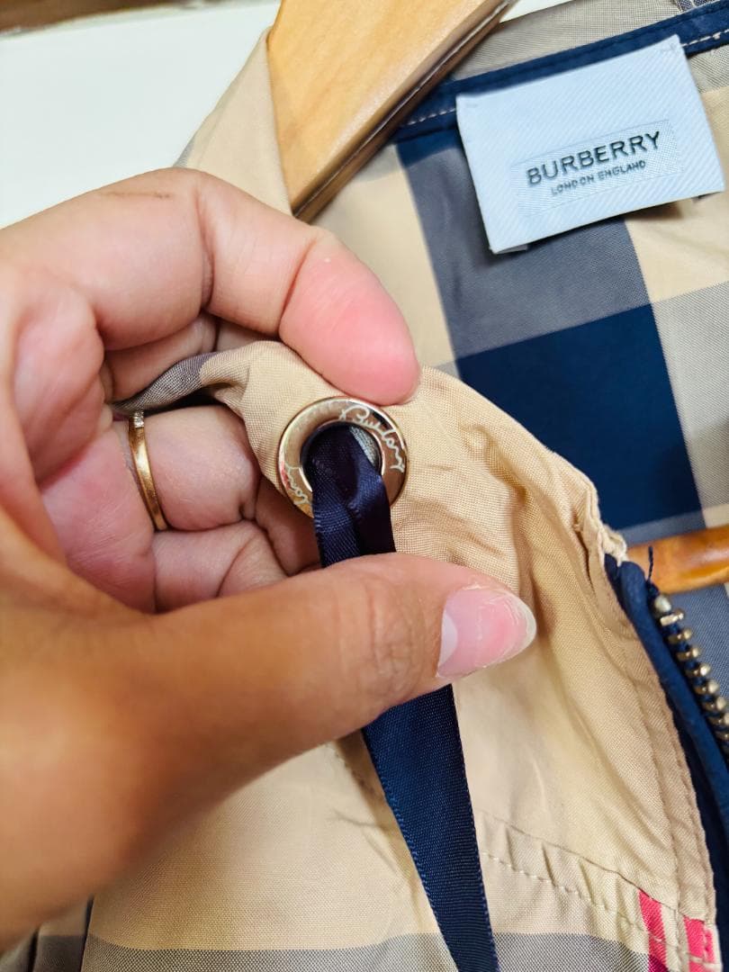 BURBERRY チェック柄 モッズコート L