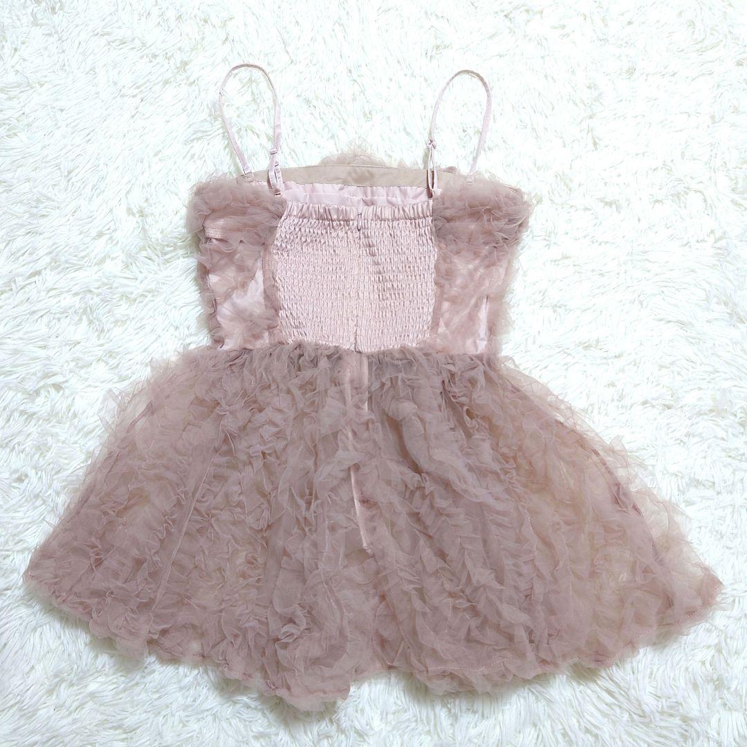 ✩美品✩ SNIDEL スナイデル チュール刺繍ベアペプラムTOPS ピンク